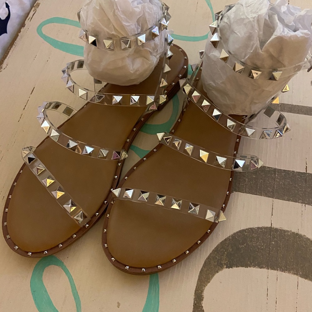 Cushionaire TRIANA Studded Ankle Strap Sandal NWOT